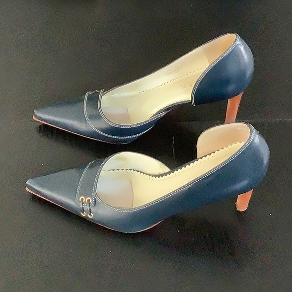 Lauren by Ralph Lauren Lexi navy blue heel size 7 - Picture 5 of 6